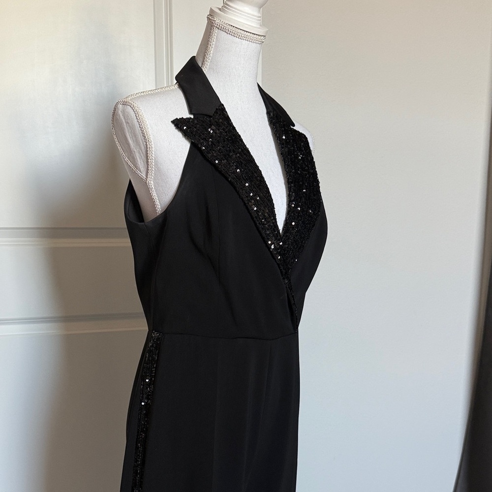 JAYGODFREY Black Sequin Jumpsuit